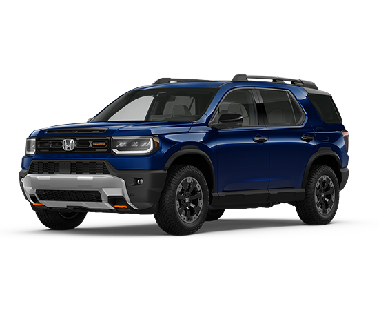 2026 Honda Passport TrailSport Elite in Obsidian Blue Pearl — front three-quarter view